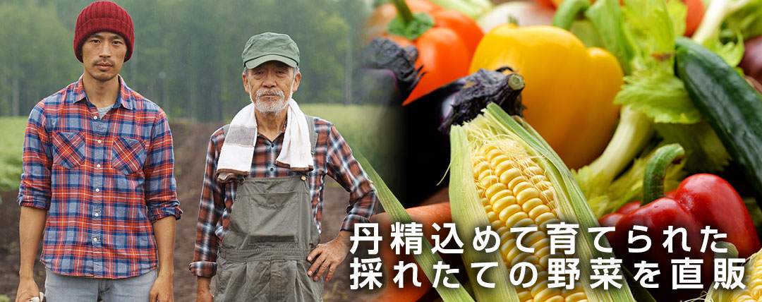 丹精込めて育てた野菜を直販